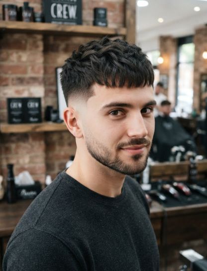 Mid Taper Fade French Crop