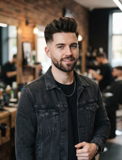 Mid Taper Fade Quiff