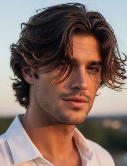 Middle Part Flow with Long Curtains