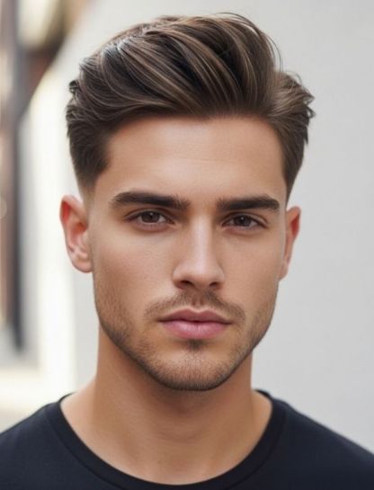 Middle Part with Mid Fade