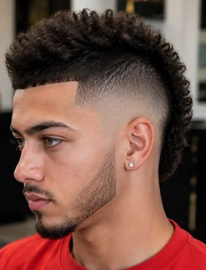 Modern Burst Fade Mohawk