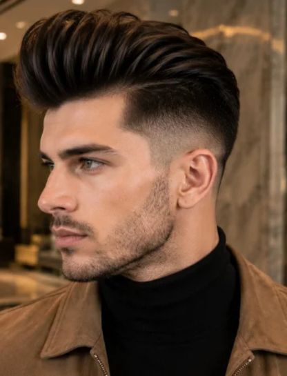 Pompadour Burst Fade Undercut