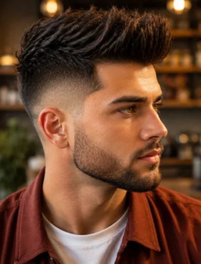 Quiff Burst Fade Undercut