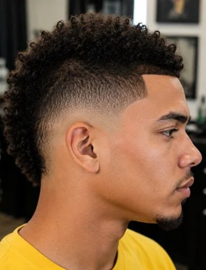 Short Burst Fade Mohawk