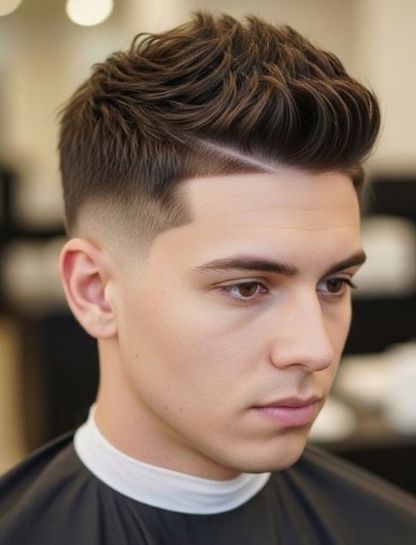 Short Textured Center Part