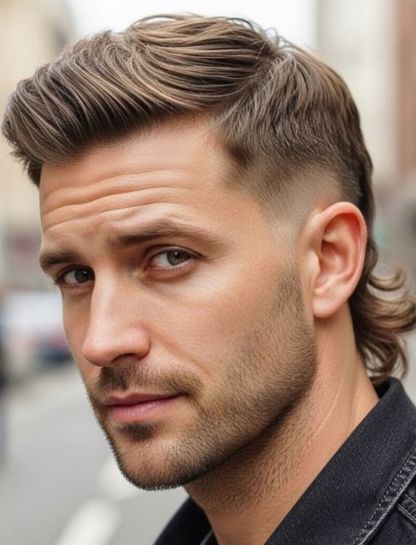 Side Part Mullet