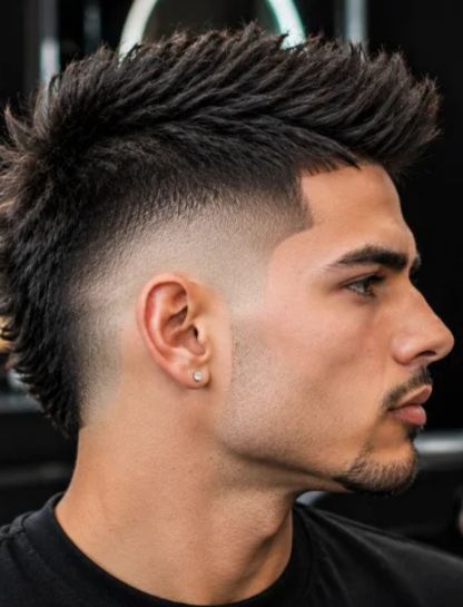 Skin Burst Fade Faux Hawk