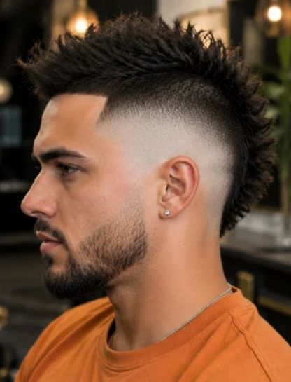 Skin Burst Fade Mohawk