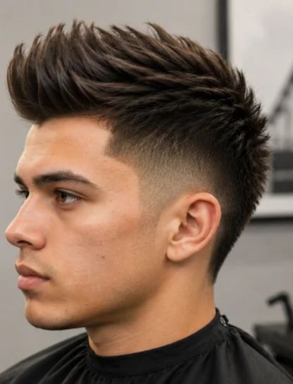 Straight Hair Faux Hawk