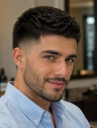 Taper Burst Fade Crew Cut