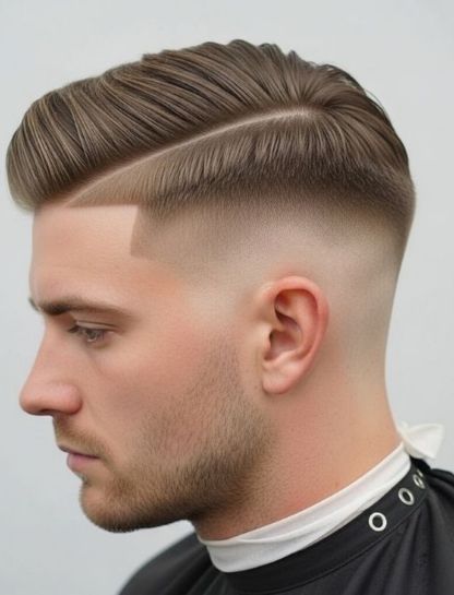 Taper Fade Side Part