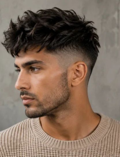 Textured Burst Fade Undercut