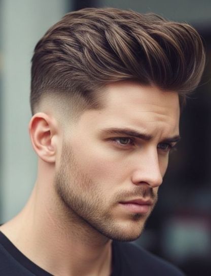 Textured Middle Part with Undercut