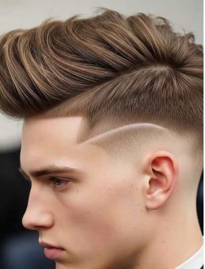Textured Quiff Side Part