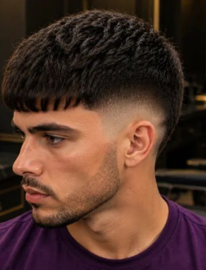 Thick Hair Caesar Fade