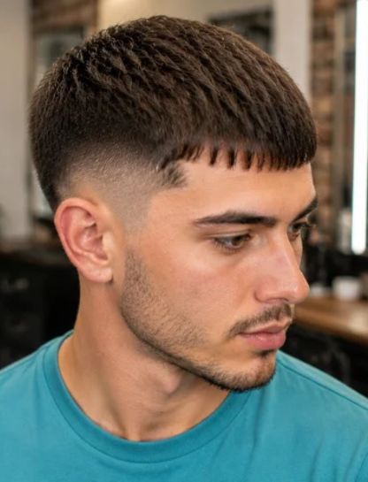 Thin Hair Caesar Fade