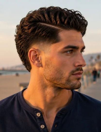 Wavy Burst Fade Hard Part