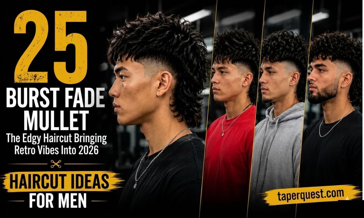 25 Burst Fade Mullet: The Edgy Haircut Bringing Retro Vibes Into 2026