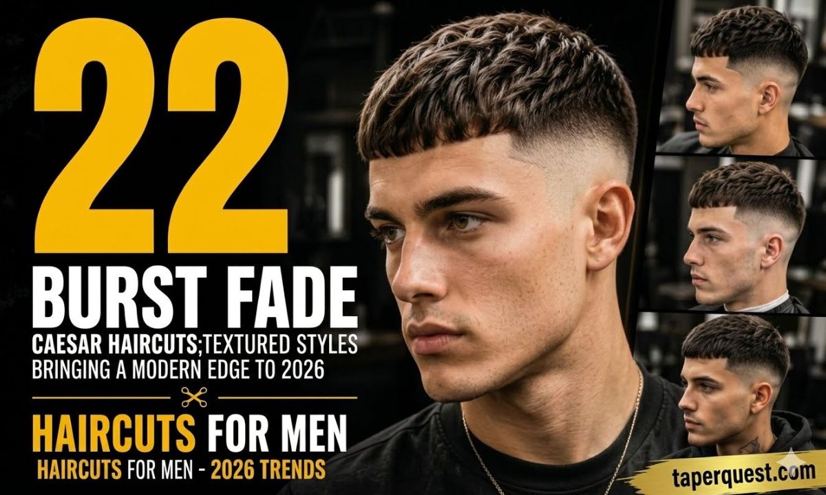 22 Burst Fade Caesar Haircuts: Sharp, Textured Styles Bringing a Modern Edge to 2026