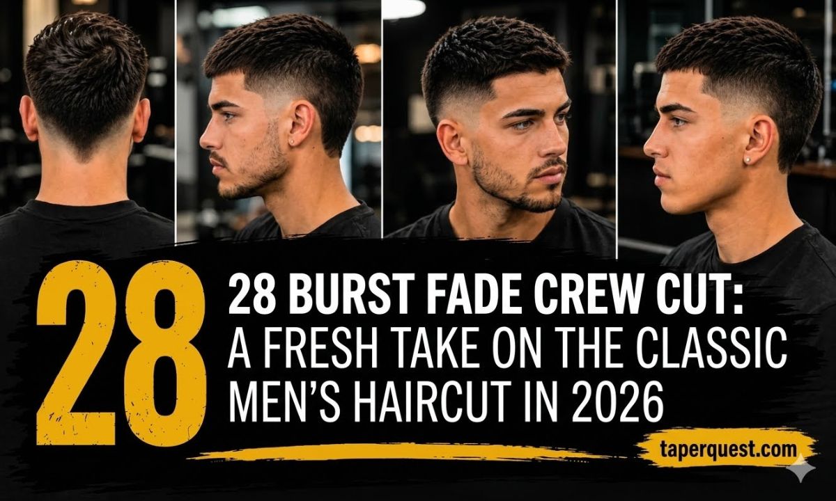 28 Burst Fade Crew Cut: A Fresh Take on the Classic Men's Haircut in 2026