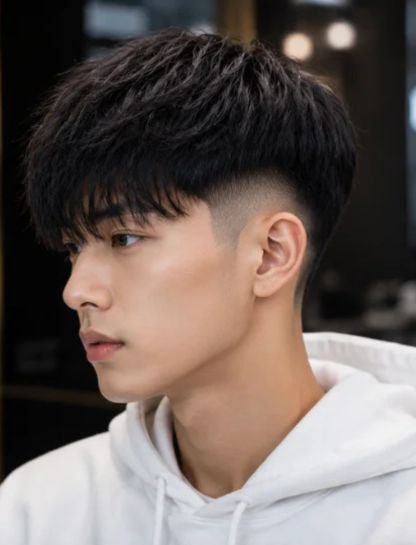 11. Long Fringe Burst Fade