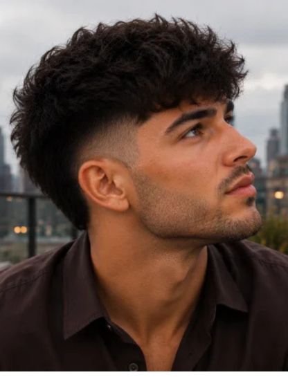 14. Thick Hair Burst Fade Textured Crop