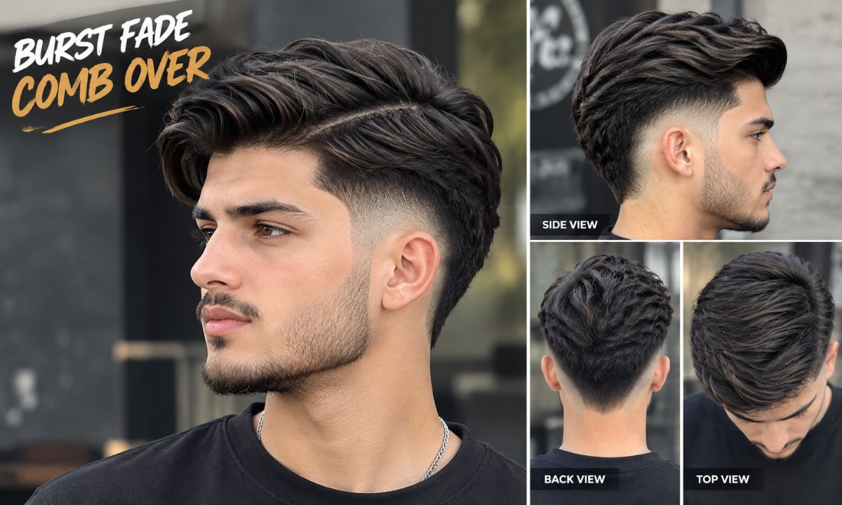 15 Best Burst Fade Comb Over Haircuts for Men in 2026