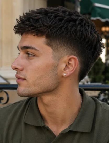 2. Low Burst Fade Textured Crop
