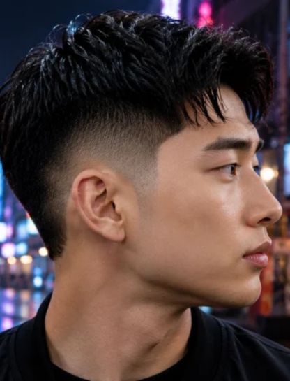 Asian Low Burst Fade