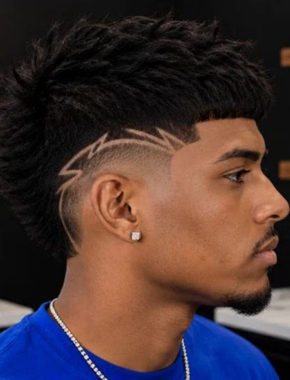 Burst Fade Edgar with Design