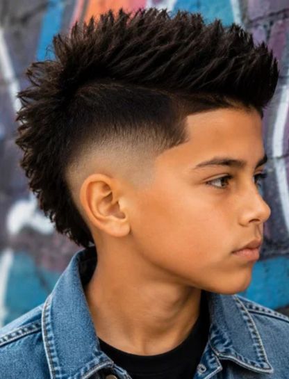 Burst Fade Mohawk