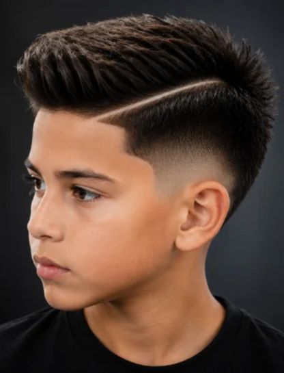 Burst Fade with Hard Part