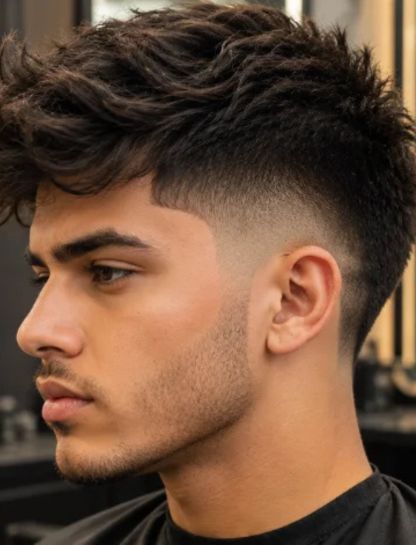 Burst Fade with Long Top