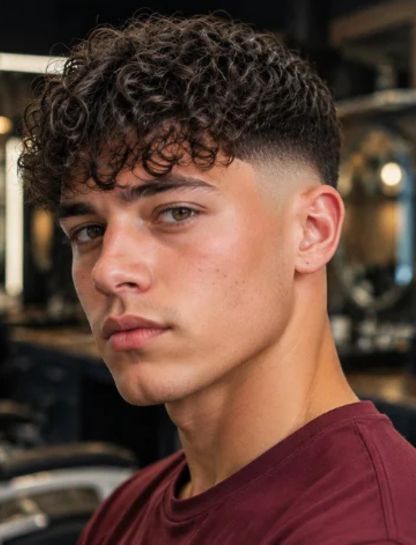 Curly Burst Fade Fringe