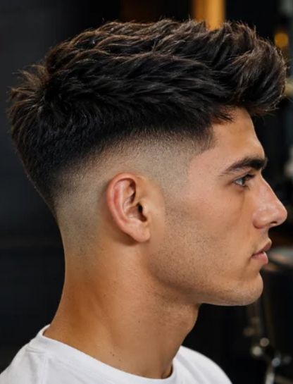 High Burst Fade for Thick Hair