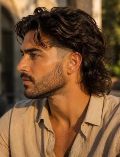 Long Wavy Burst Fade