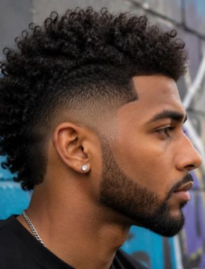 Low Burst Fade Mohawk