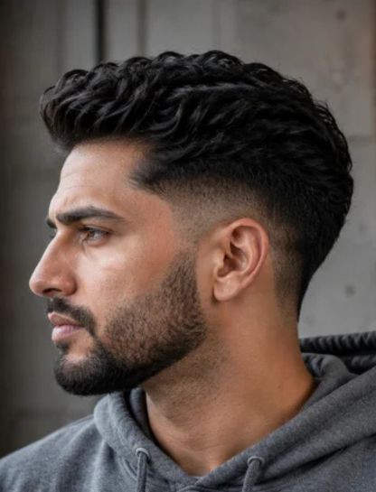 Low Burst Fade for Thick Hair