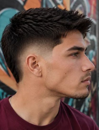 Mid Straight Burst Fade