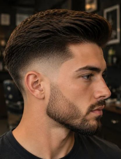 Modern Burst Fade Comb Over