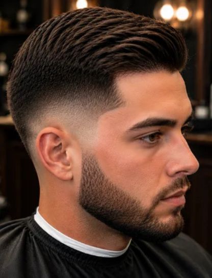 Short Burst Fade Comb Over