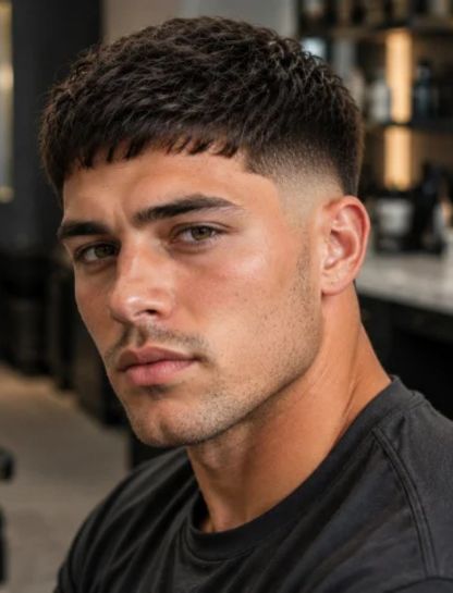 Short Fringe with Burst Fade