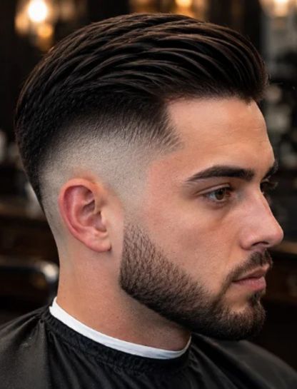 Skin Burst Fade Comb Over