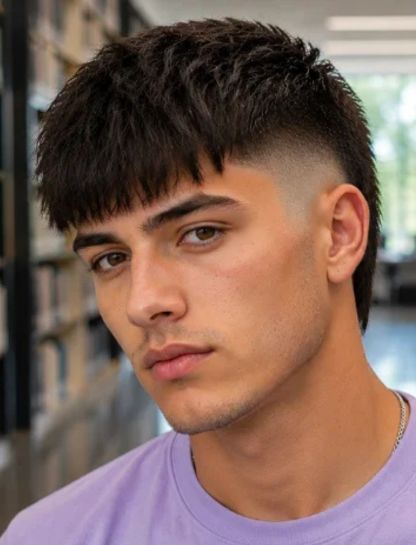 Straight Burst Fade with Fringe