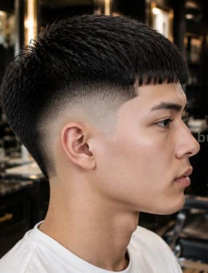 Straight Hair Burst Fade Edgar