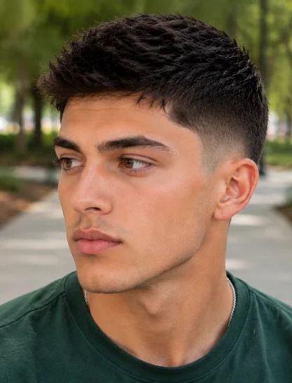 Taper Straight Burst Fade