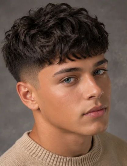 Textured Crop Wavy Burst Fade