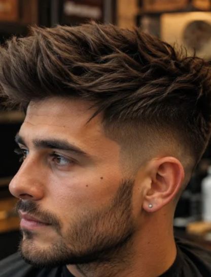 Textured Quiff Haircut