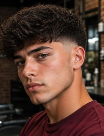 Thick Hair Burst Fade Fringe