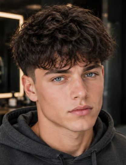 Wavy Burst Fade with Fringe